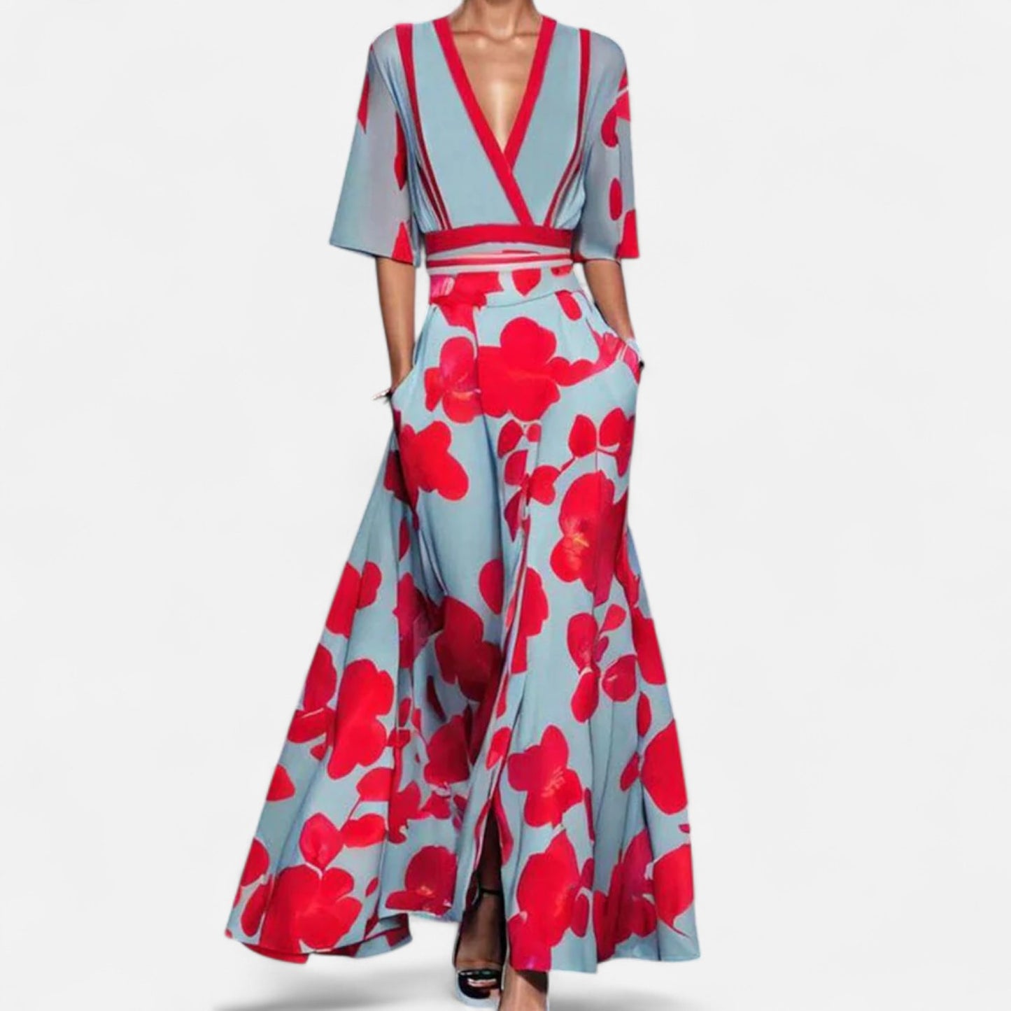 Meloir | Robe Élégante à Manches pour Femme – Ligne Intemporelle, Sobriété Raffinée