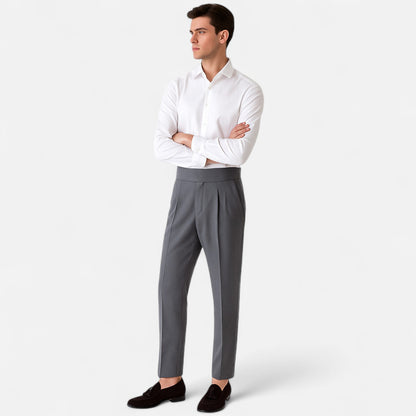 Meloir | Pantalon Homme Taille Haute – Structure Affirmée, Élégance Intemporelle