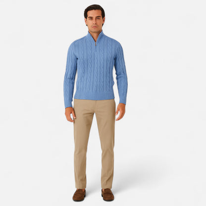 Meloir | Pull Demi-Zip pour Homme – Style Décontracté, Finition Premium
