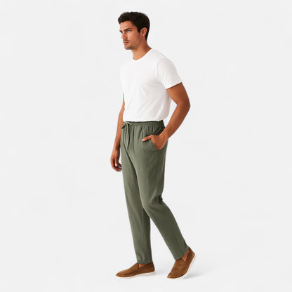 Meloir | Pantalon en Lin pour Homme – Légèreté Naturelle, Élégance Décontractée