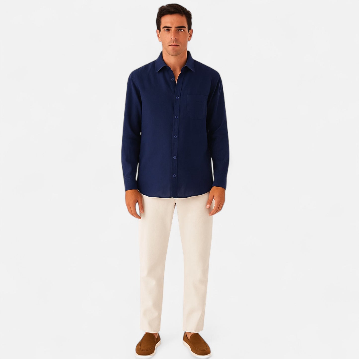 Meloir | Chemise en Lin pour Homme – Fraîcheur Naturelle, Élégance Décontractée