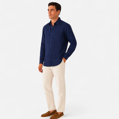 Meloir | Chemise en Lin pour Homme – Fraîcheur Naturelle, Élégance Décontractée