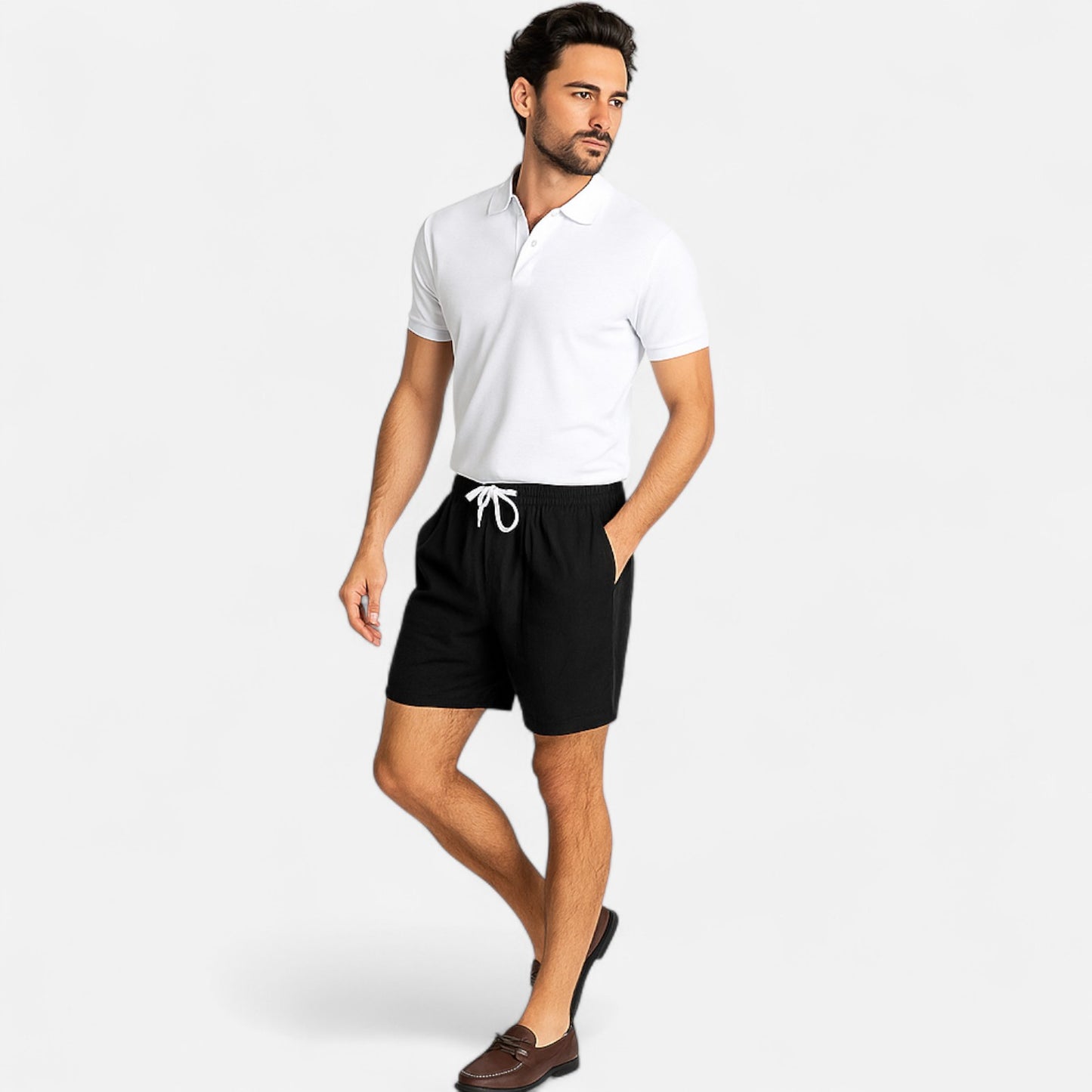 Meloir | Short de Loisirs en Coton pour Homme – Détente Élégante, Confort au Naturel