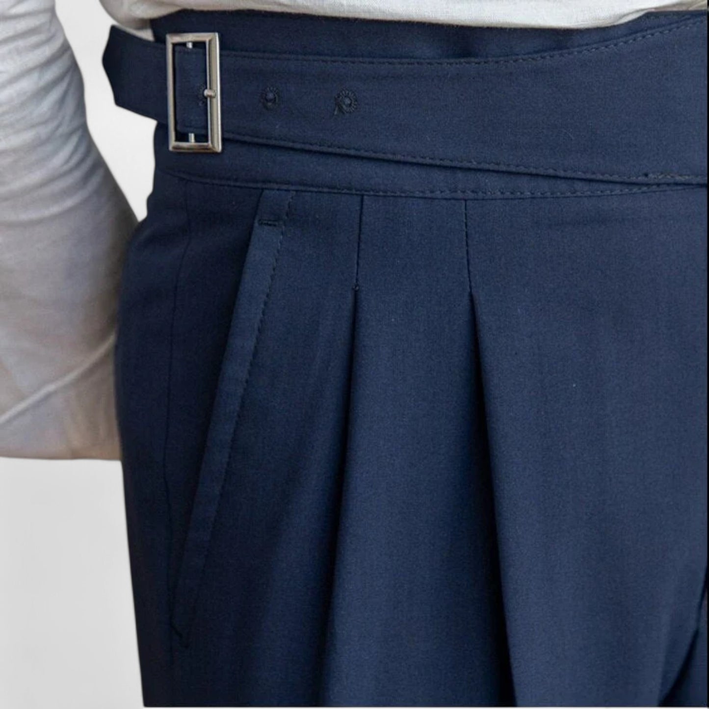 Meloir | Pantalon Homme Taille Haute – Structure Affirmée, Élégance Intemporelle