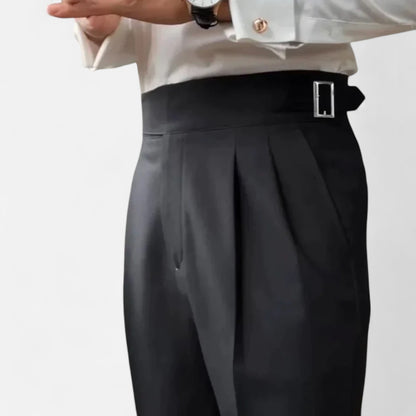 Meloir | Pantalon Homme Taille Haute – Structure Affirmée, Élégance Intemporelle