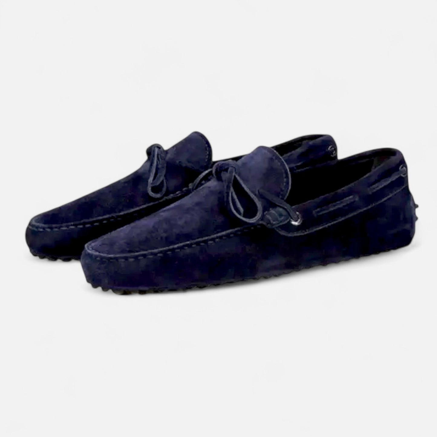 Meloir | Mocassins en Suède Bleu Marine – Élégance Décontractée, Finition Haut de Gamme