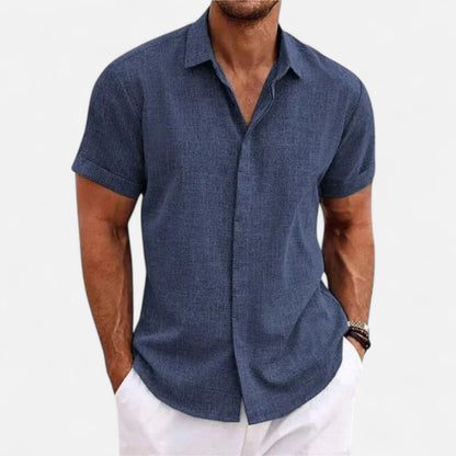 Meloir | Chemise en Lin à Manches Courtes – Légèreté Décontractée, Élégance Naturelle