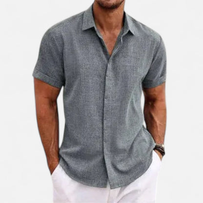 Meloir | Chemise en Lin à Manches Courtes – Légèreté Décontractée, Élégance Naturelle