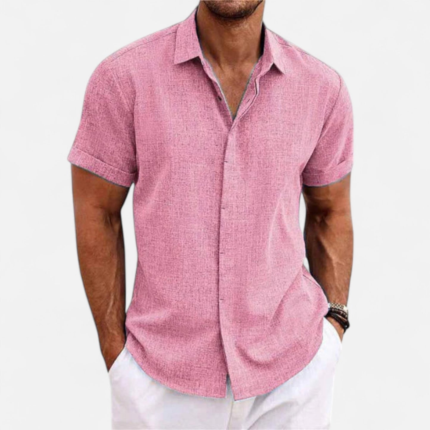 Meloir | Chemise en Lin à Manches Courtes – Légèreté Décontractée, Élégance Naturelle