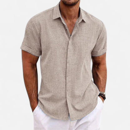 Meloir | Chemise en Lin à Manches Courtes – Légèreté Décontractée, Élégance Naturelle