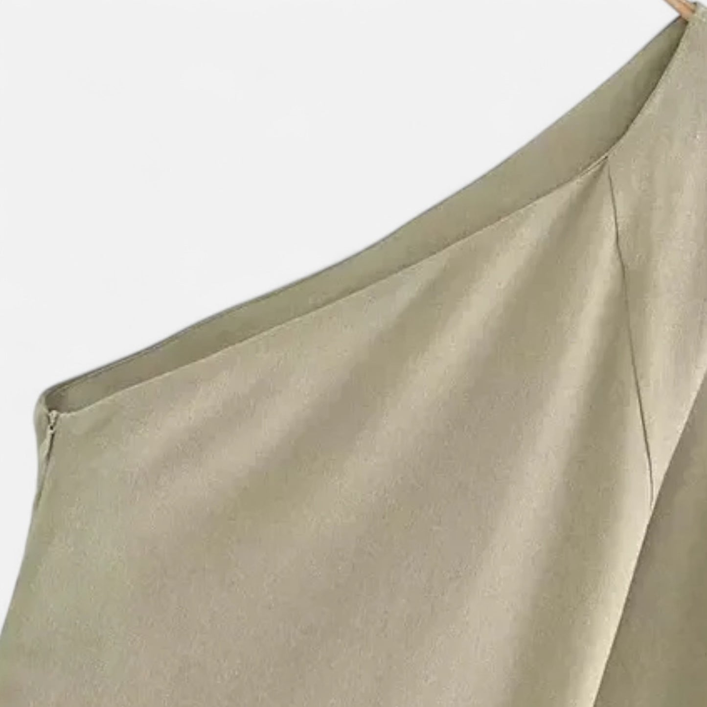 Meloir | Robe en Lin à Une Épaule pour Femme – Silhouette Asymétrique, Élégance Naturelle