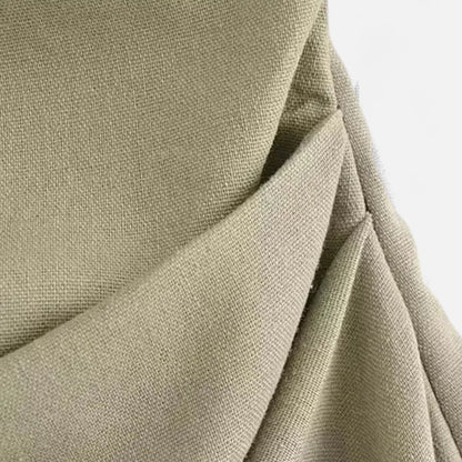Meloir | Robe en Lin à Une Épaule pour Femme – Silhouette Asymétrique, Élégance Naturelle