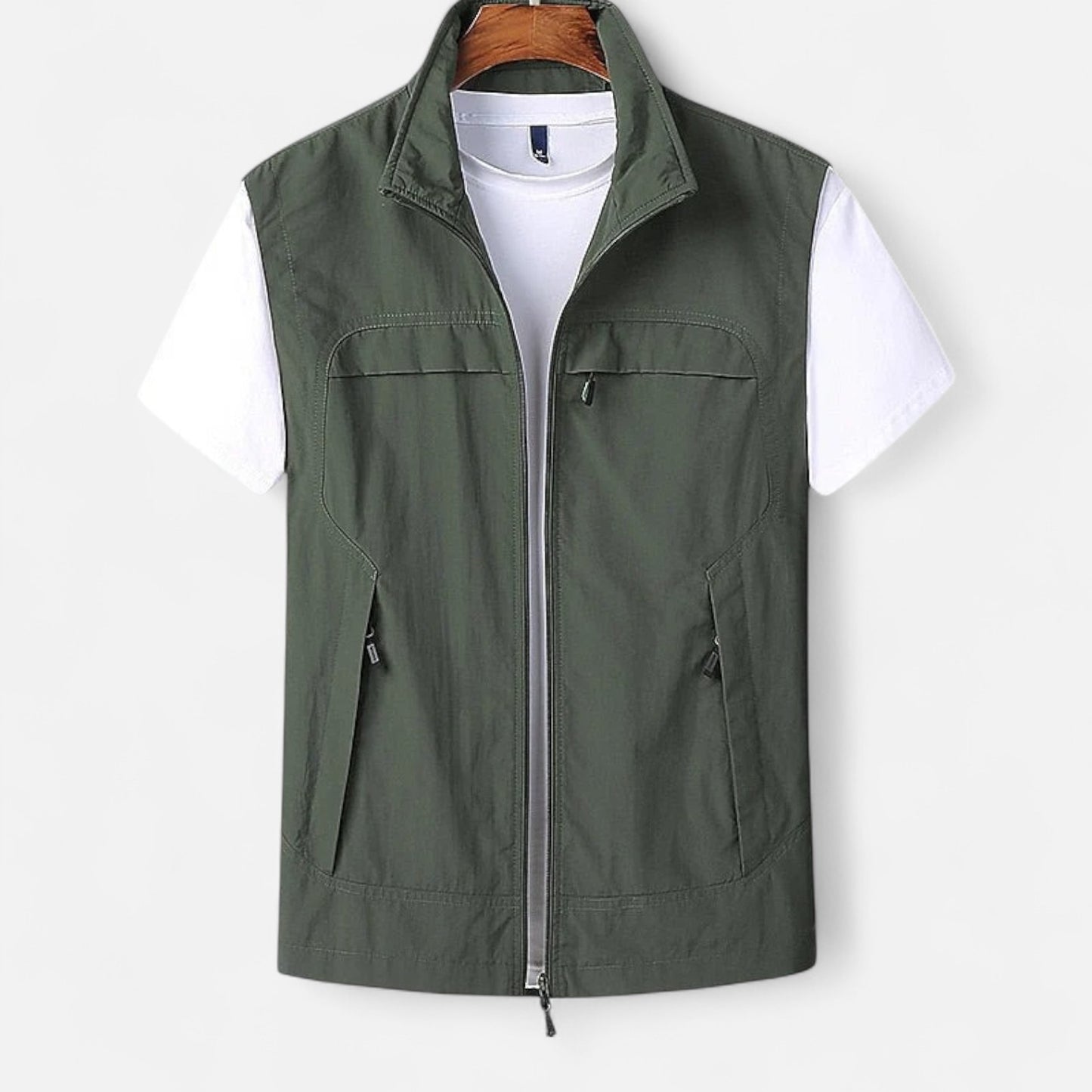Meloir | Gilet Léger à Manches Courtes pour Homme – Séchage Rapide, Style Fonctionnel et Élégant