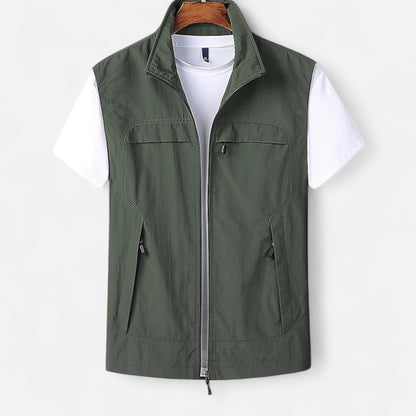 Meloir | Gilet Léger à Manches Courtes pour Homme – Séchage Rapide, Style Fonctionnel et Élégant